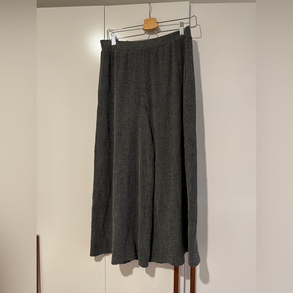 TOPSHOP Ribbed Wide-Leg Pants - Picture 2 of 3